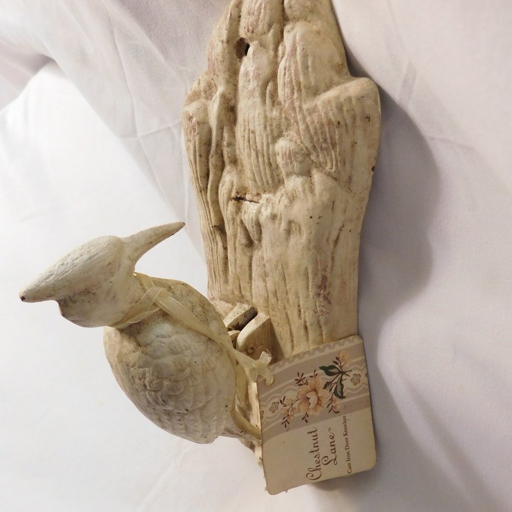 Chestnut Lane Cast Iron Door Knocker Woodpecker Vintage